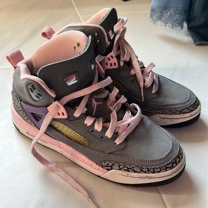 Jordan pink and gray